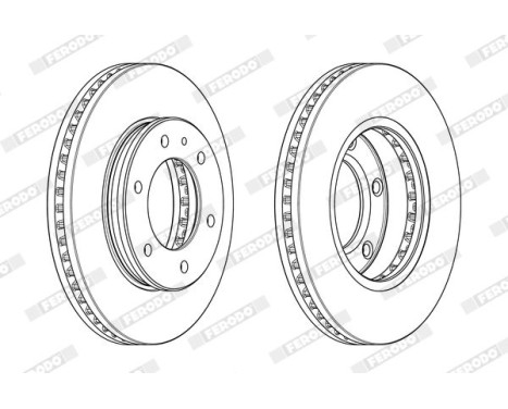 Brake Disc PREMIER DDF2462C-1 Ferodo