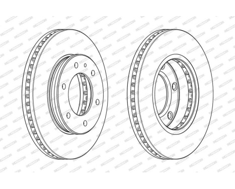 Brake Disc PREMIER DDF2462C-1 Ferodo