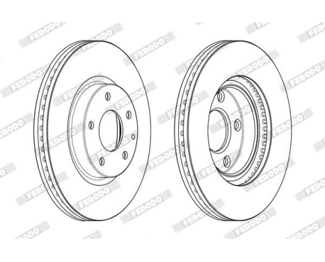 Brake Disc PREMIER DDF2463C Ferodo, Image 2