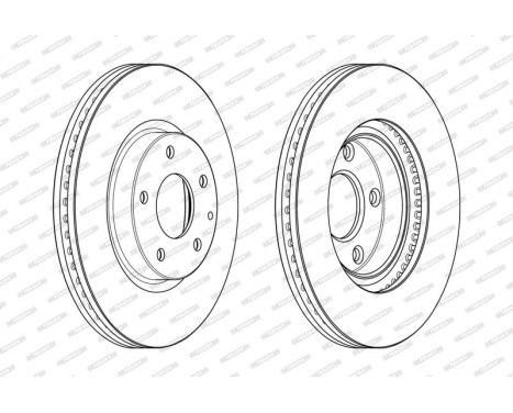 Brake Disc PREMIER DDF2463C Ferodo, Image 2