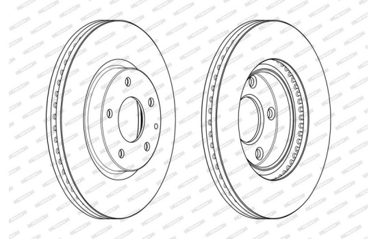 Brake Disc PREMIER DDF2463C Ferodo, Image 2