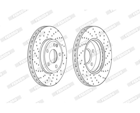 Brake Disc PREMIER DDF2464C Ferodo, Image 2