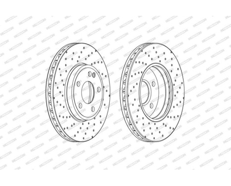 Brake Disc PREMIER DDF2464C Ferodo, Image 2