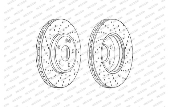 Brake Disc PREMIER DDF2464C Ferodo, Image 2