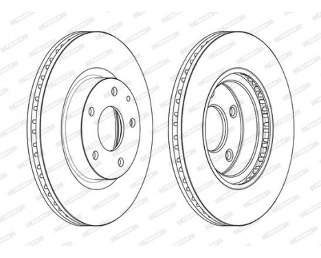 Brake Disc PREMIER DDF2465C Ferodo