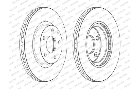 Brake Disc PREMIER DDF2465C Ferodo, Image 2