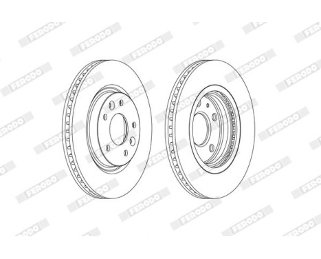 Brake Disc PREMIER DDF2466C Ferodo, Image 2