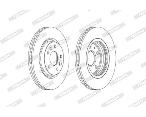 Brake Disc PREMIER DDF2466C Ferodo, Image 2