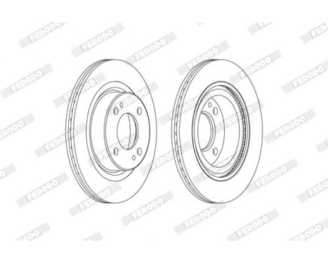 Brake Disc PREMIER DDF2467C Ferodo, Image 2