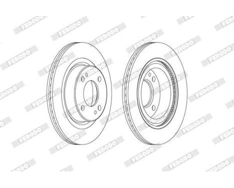Brake Disc PREMIER DDF2467C Ferodo, Image 2