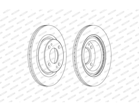 Brake Disc PREMIER DDF2467C Ferodo, Image 2