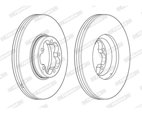 Brake Disc PREMIER DDF2468-1 Ferodo, Image 2