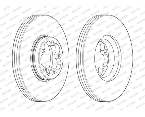 Brake Disc PREMIER DDF2468-1 Ferodo, Image 2