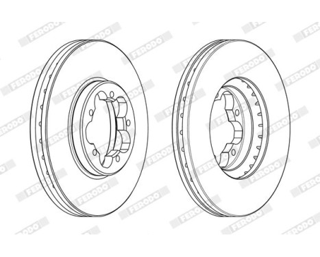 Brake Disc PREMIER DDF2469 Ferodo, Image 2