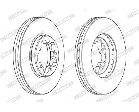 Brake Disc PREMIER DDF2469 Ferodo, Image 2