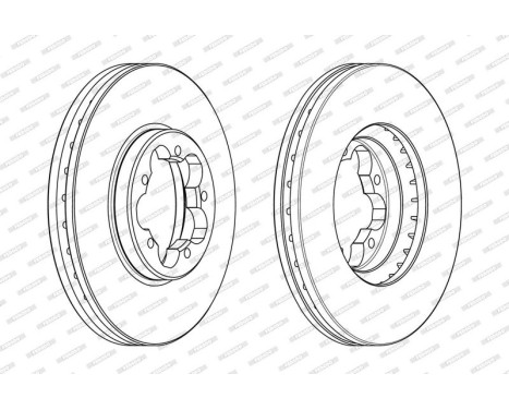 Brake Disc PREMIER DDF2469 Ferodo, Image 2