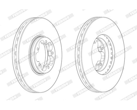 Brake Disc PREMIER DDF2470-1 Ferodo, Image 2