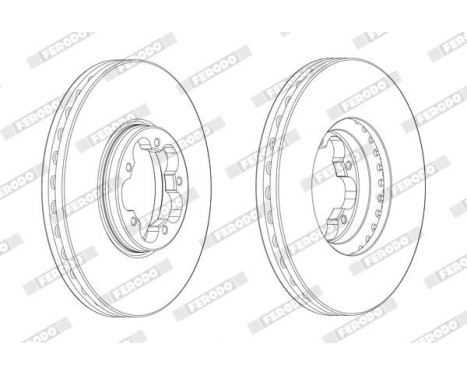 Brake Disc PREMIER DDF2470-1 Ferodo, Image 2