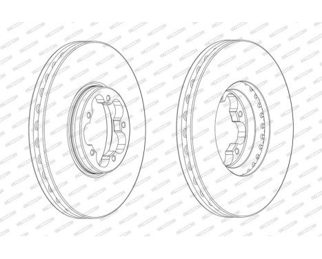 Brake Disc PREMIER DDF2470-1 Ferodo, Image 2