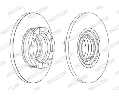 Brake Disc PREMIER DDF2471 Ferodo, Image 2