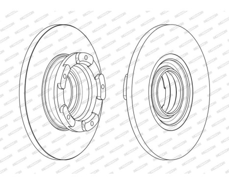 Brake Disc PREMIER DDF2471 Ferodo, Image 2