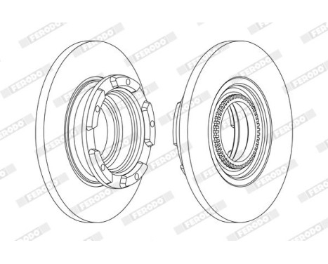 Brake Disc PREMIER DDF2472 Ferodo, Image 2