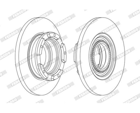 Brake Disc PREMIER DDF2472 Ferodo, Image 2