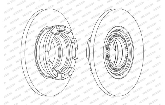 Brake Disc PREMIER DDF2472 Ferodo, Image 2