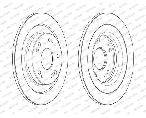 Brake Disc PREMIER DDF2474C Ferodo, Image 2