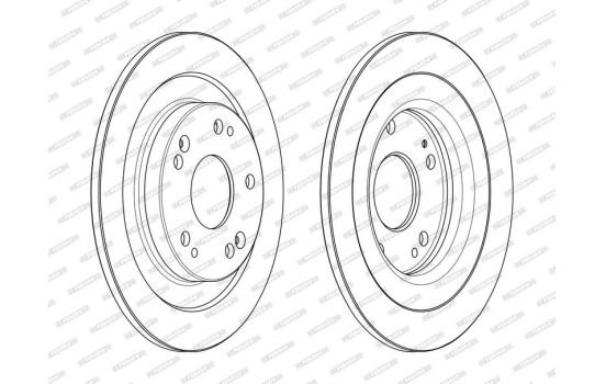 Brake Disc PREMIER DDF2474C Ferodo, Image 2