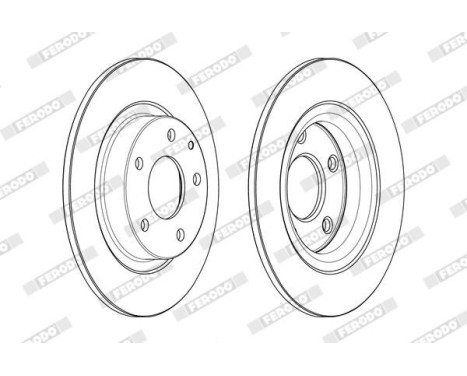 Brake Disc PREMIER DDF2477C Ferodo, Image 2