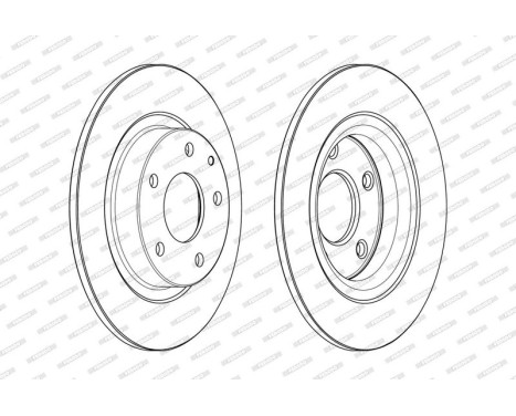Brake Disc PREMIER DDF2477C Ferodo, Image 2