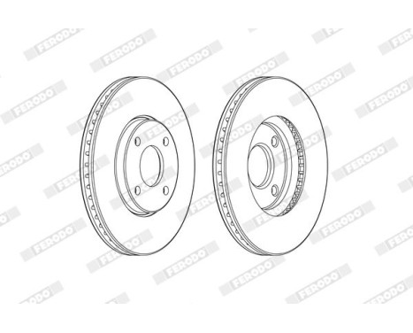 Brake Disc PREMIER DDF2478C Ferodo, Image 2