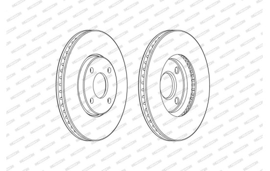 Brake Disc PREMIER DDF2478C Ferodo, Image 2