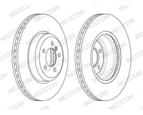 Brake Disc PREMIER DDF2479C-1 Ferodo, Image 2