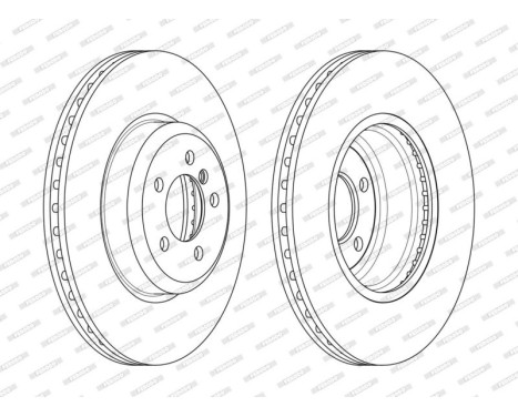 Brake Disc PREMIER DDF2479C-1 Ferodo, Image 2