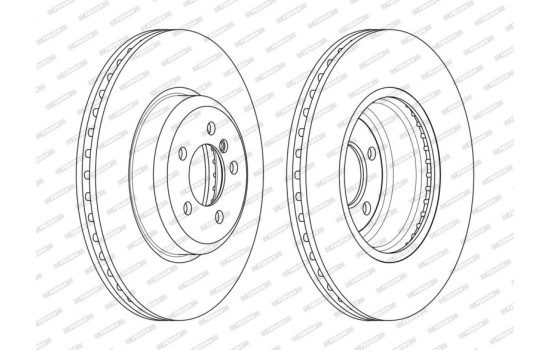 Brake Disc PREMIER DDF2479C-1 Ferodo, Image 2