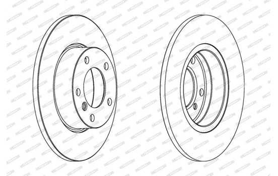 Brake Disc PREMIER DDF248 Ferodo