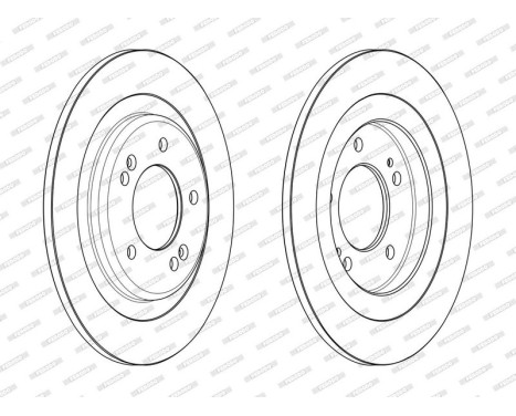 Brake Disc PREMIER DDF2482C Ferodo, Image 2