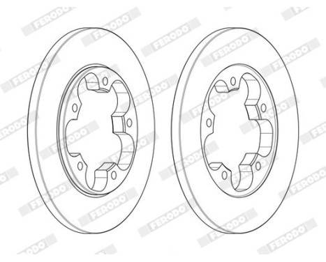 Brake Disc PREMIER DDF2484C Ferodo