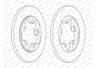 Brake Disc PREMIER DDF2484C Ferodo