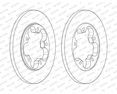 Brake Disc PREMIER DDF2484C Ferodo
