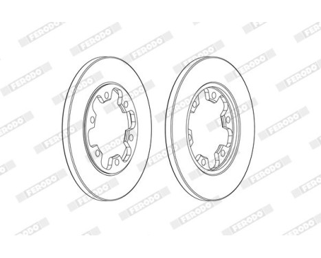 Brake Disc PREMIER DDF2485C Ferodo, Image 2