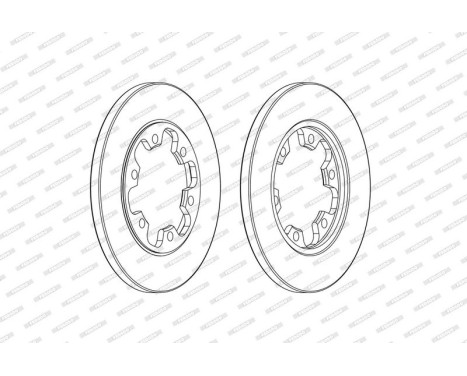Brake Disc PREMIER DDF2485C Ferodo, Image 2