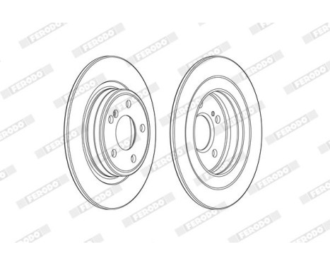 Brake Disc PREMIER DDF2486C Ferodo, Image 2