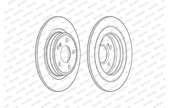 Brake Disc PREMIER DDF2486C Ferodo, Image 2