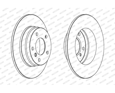 Brake Disc PREMIER DDF249 Ferodo, Image 2