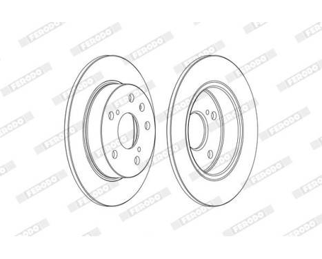 Brake Disc PREMIER DDF2493C Ferodo, Image 2