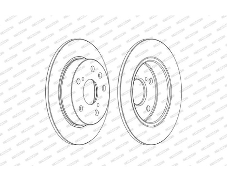 Brake Disc PREMIER DDF2493C Ferodo, Image 2
