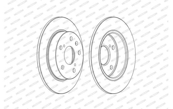 Brake Disc PREMIER DDF2493C Ferodo, Image 2